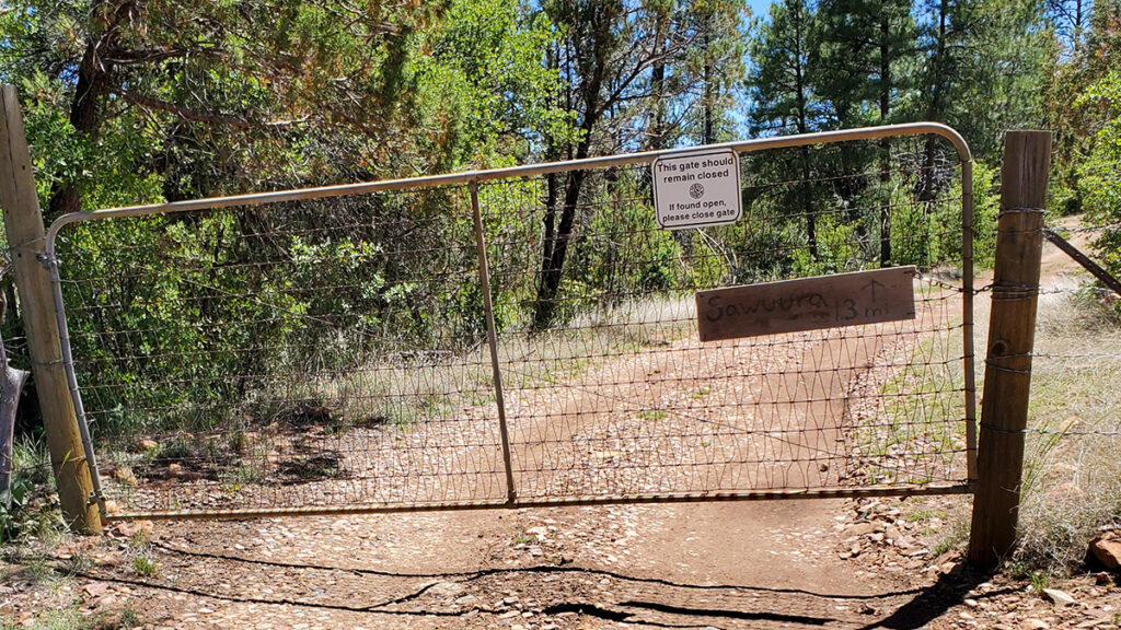 Forest Service gate